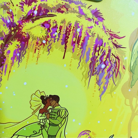 NWT 🐸 Loungefly Disney The Princess and the Frog Kiss Scene Backpack - Picture 8 of 8